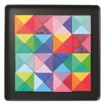 Магнитная деревянная мозаика "Треугольники", 64 детали