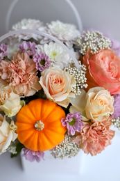 Осенний букет с тыквой