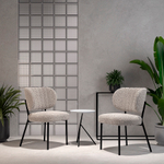 Стул robbi, букле, серо-бежевый