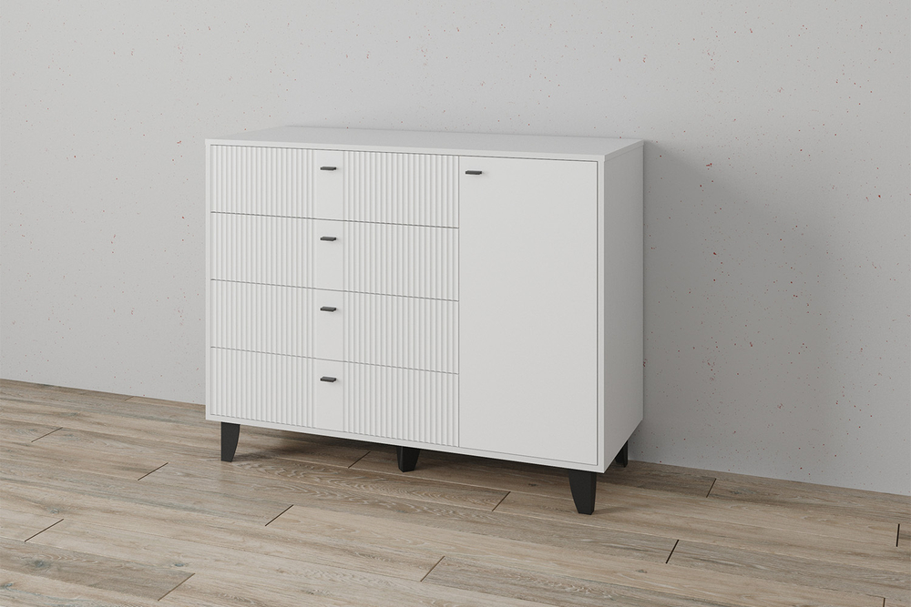 Комод Катрин-13, Белый, Белый снег