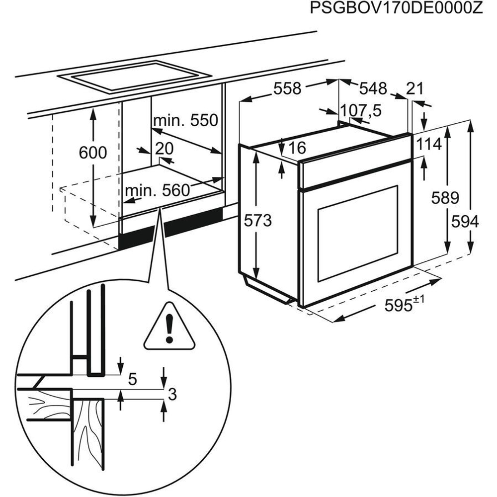 Встраиваемый электрический духовой шкаф Electrolux OPEB2320R