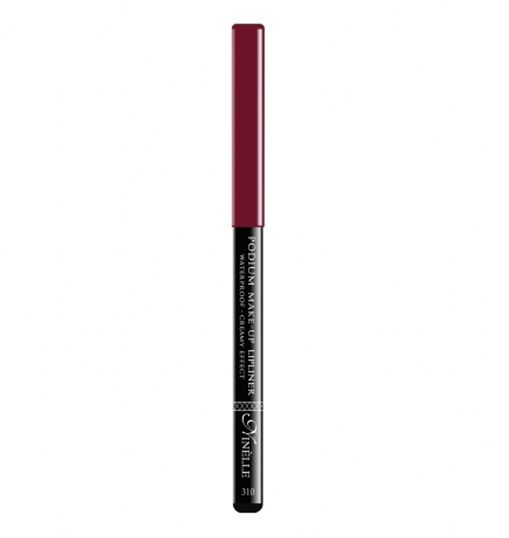 Ninelle Карандаш для губ Podium Make-Up, водостойкий, тон №310, Красный КРЕМОВЫЙ