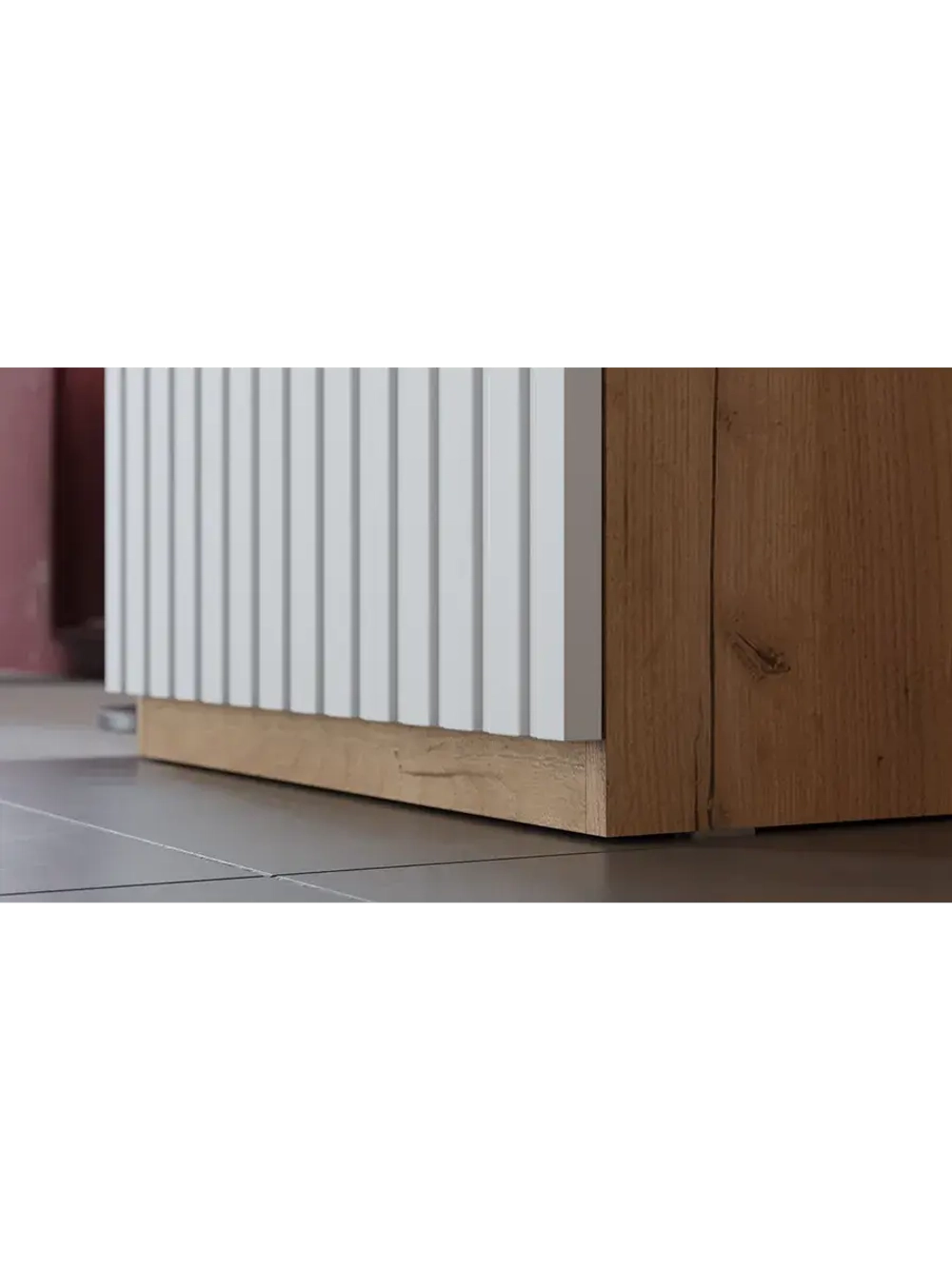 Прихожая с зеркалом Дуб Крафт золотой 145х43х195