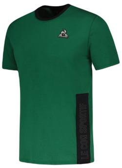 Мужская теннисная футболка Le Coq Sportif TECH Tee Short Sleeve N°1 SS23 - зеленый
