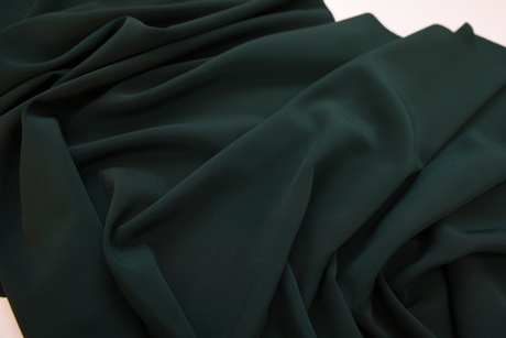 Креп плательный темно-зеленый