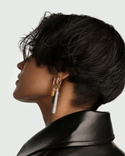 Одиночная серьга Pav Supreme Jupiter серебро 925 пробы покрытое золотом