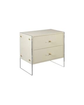 Бежевая прикроватная тумба “Берк”