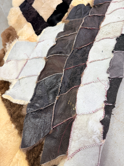 Меховой Коврик прикроватный накидка на кресло из овчины