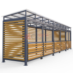 Площадка для сбора мусора Район на 4 контейнера + КГГ