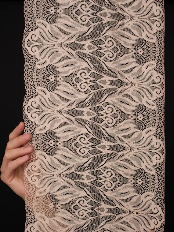 03-294 ОПТ Кружево эластичное 24 см, бежевый 775