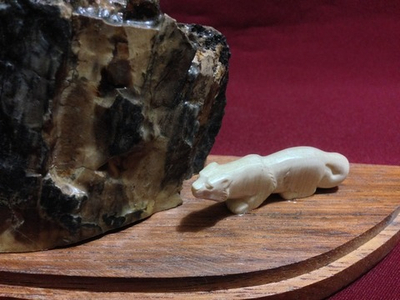 Соболь, подарок - миниатюра из кости, зуба мамонта