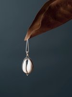 Подвеска РАКОВИНА КАУРИ,серебро/ракушка