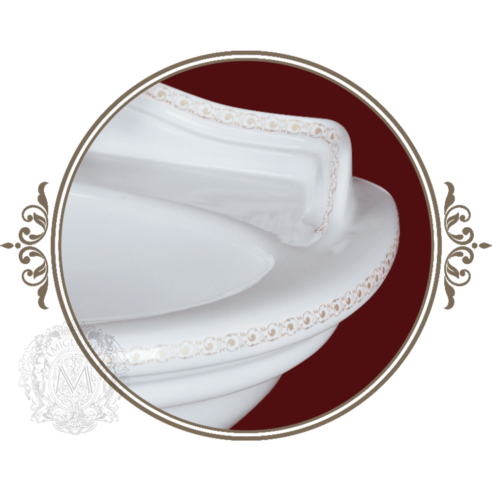 Раковина MIgliore Milady 22826 с декором Vintage 52 см