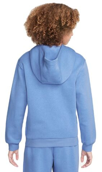 Кофта для девочки теннисная  Nike Club Fleece Full-Zip Hoodie - белый