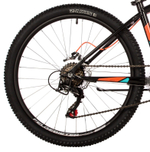 Велосипед NOVATRACK 24" BATTLER сталь 14'', черный, 6 скор.