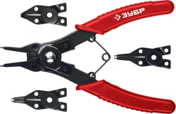 ЗУБР 4-в-1, 4 насадки, съемник стопорных колец (2283)