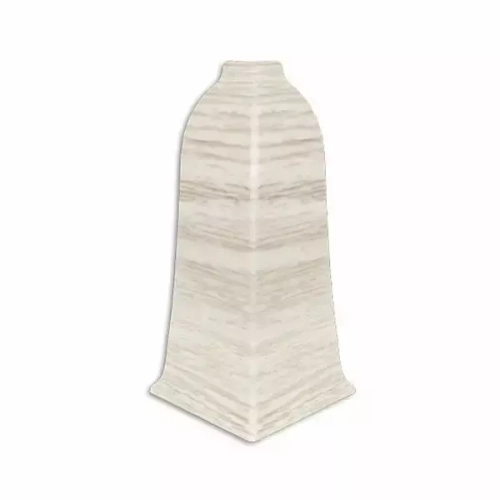 Угол наружный для плинтуса ПВХ Aberhof 60мм, 3066 Дуб Серебряный (2 шт)