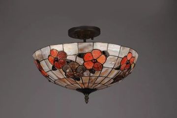 Люстра потолочная OML-80607-03 цветного искусственного стекла Omnilux Avanca