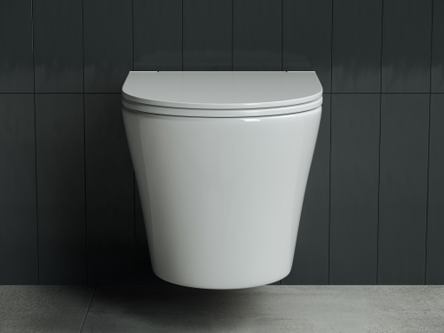 Комплект подвесной безободковый унитаз Ceramica Nova Forma с крышкой-сиденьем CN3011 + инсталляция Grohe Rapid SL 38775001 4 в 1 с кнопкой смыва