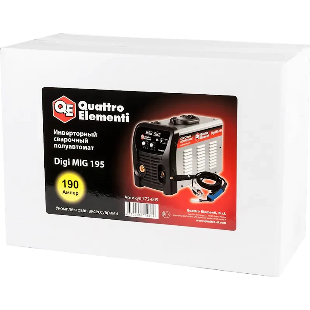 QUATTRO ELEMENTI Digi MIG 195 сварочный инвертор 772-609