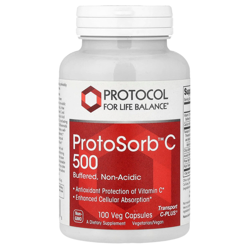 Protocol for Life Balance, ProtoSorb™C 500, 100 растительных капсул