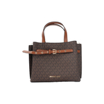Michael Kors Emilia Small Logo Satchel Brown