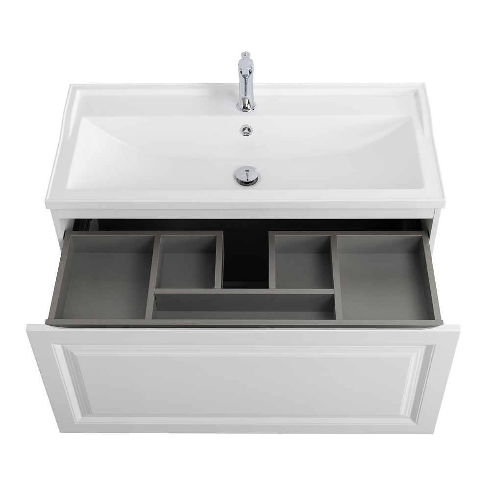 Мебель для ванной комнаты подвесная Cezares GIUBILEO-N-80-1C-SO-BL 80см Bianco Lucido