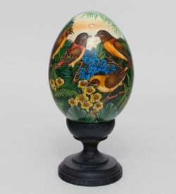 19-001 Яйцо расписное (о.Бали) XL - Вариант A