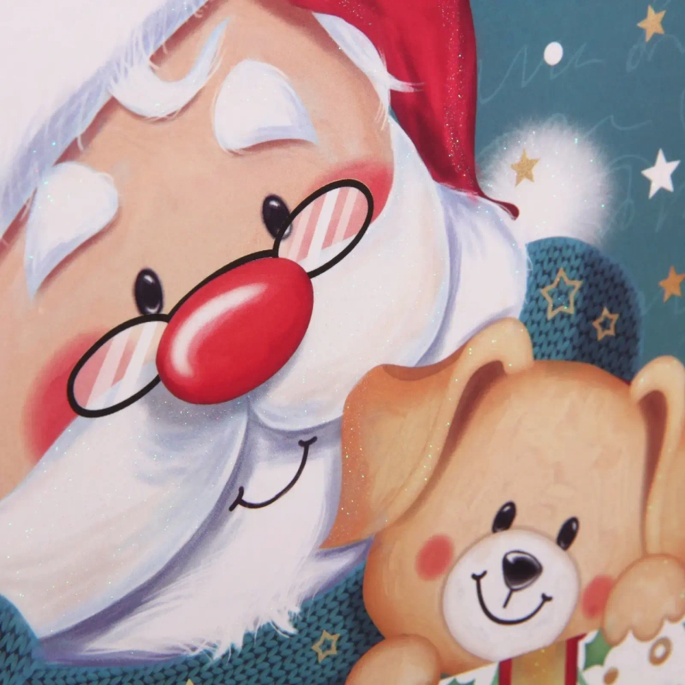 Пакет подарочный «Дедушка Мороз» 18*23*8 см, микс