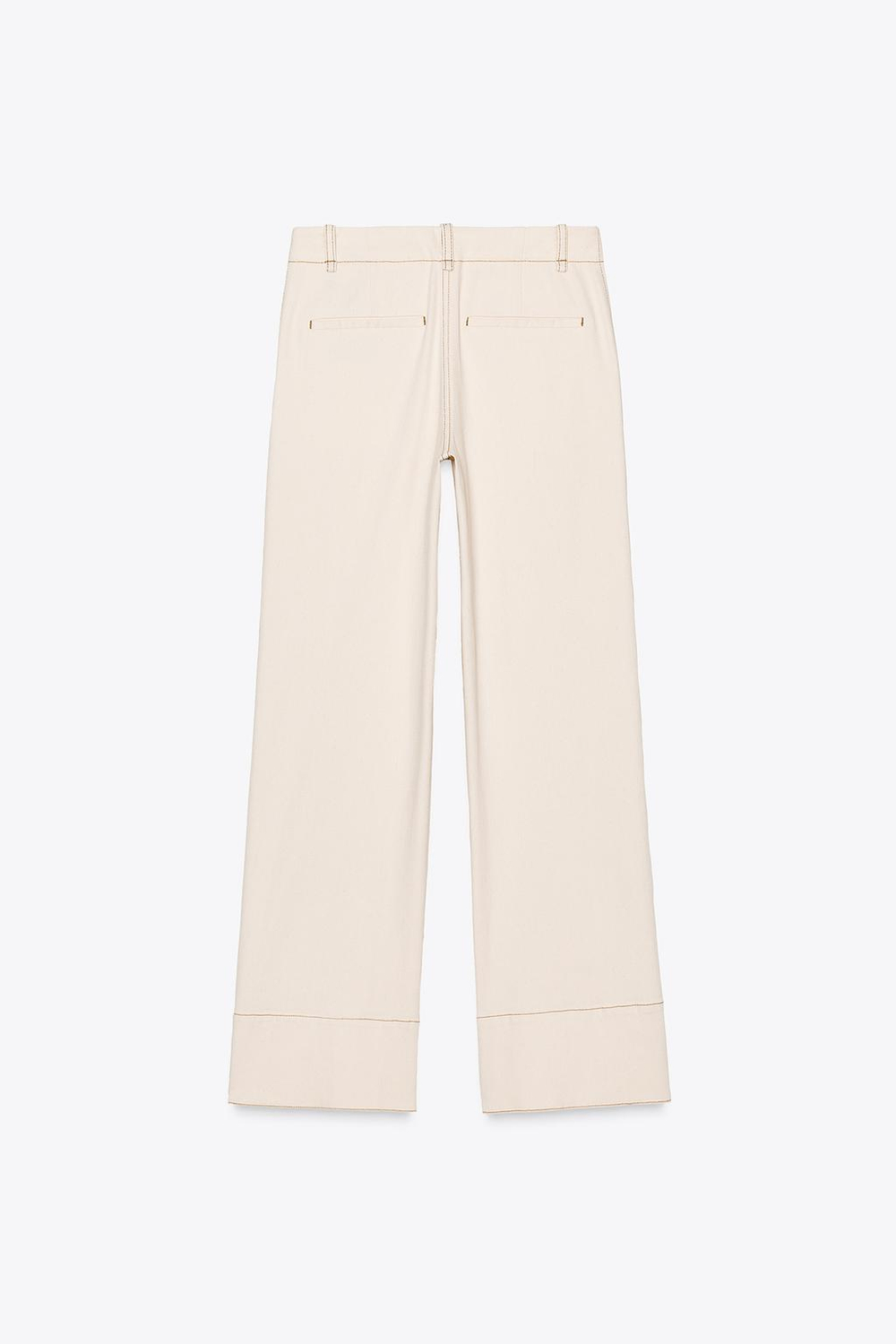 Брюки bootcut с декоративной строчкой