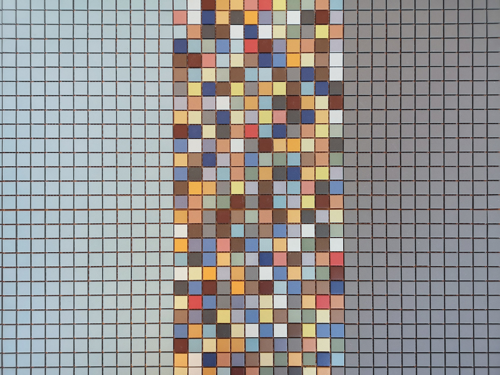 Мозаика LeeDo: Cielo blu 30х30х0,6 см (чип 23x23x6 мм) из керамогранита с прокрасом в массе