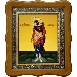 Лонгин Сотник Каппадокийский. Икона на холсте.