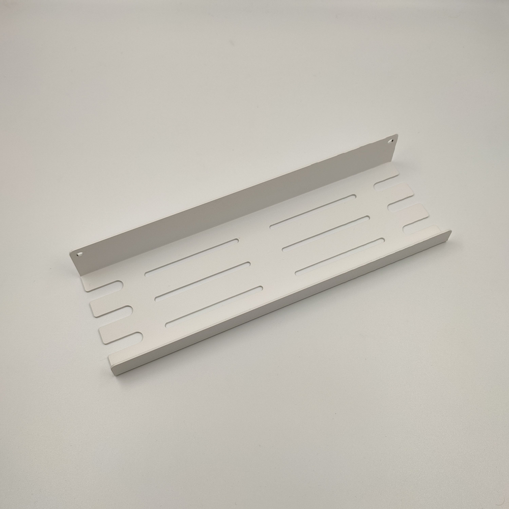 Полка MetaDec Holes настенная прямая, 30х10см белая, 1шт