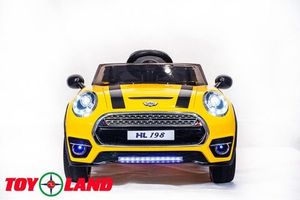 Детский электромобиль Toyland Mini Cooper желтый