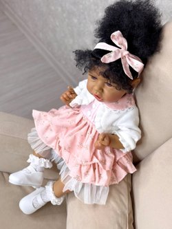 Кукла Реборн виниловая 55см в пакете (FA-214A)