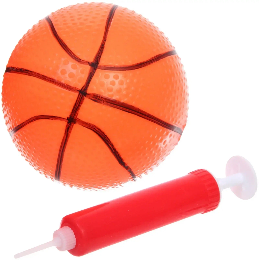 Набор тренировочный для баскетбола ZG270-225: кольцо с подставкой 150 см, сетка, мяч 12 см, насос