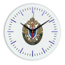 Настенные часы "Эмблема Пограничной службы 02 52"
