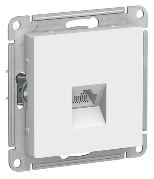 ATLASDESIGN РОЗЕТКА компьютерная RJ45, кат. 5Е, механизм, БЕЛЫЙ