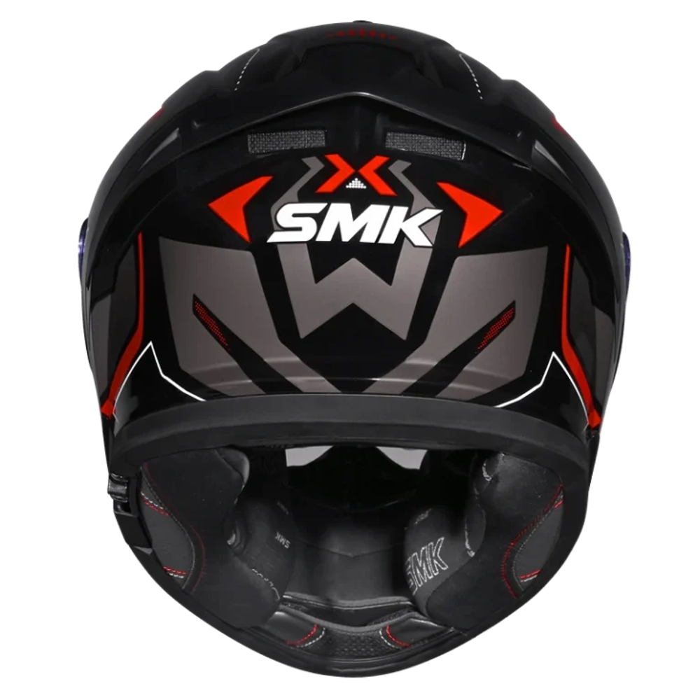 Шлем SMK TYPHOON AZONIX, цвет черный/серый/красный (L)