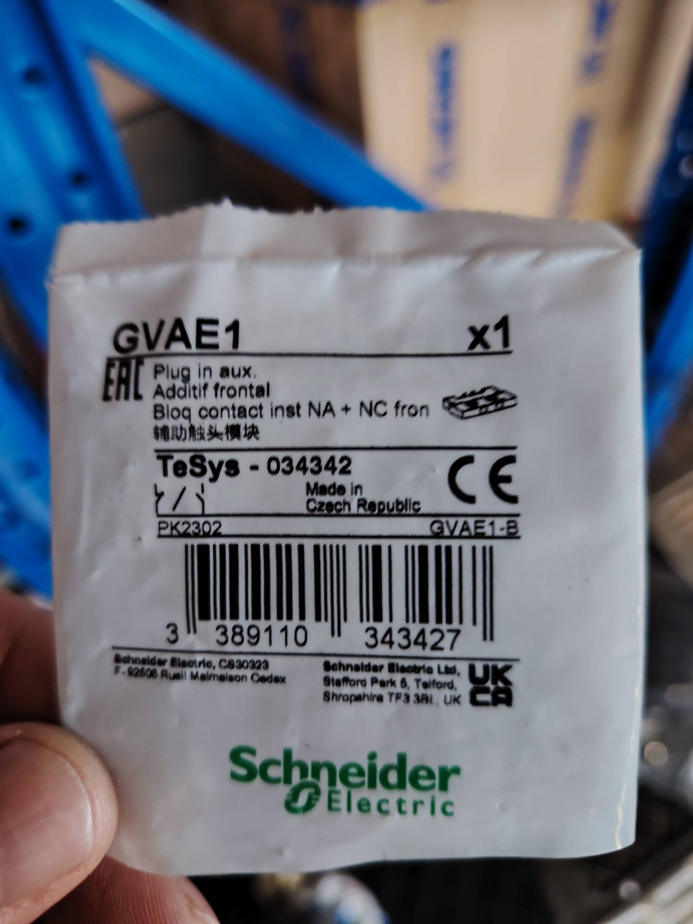 803604918 Вспомогательный контакт GV-AE1