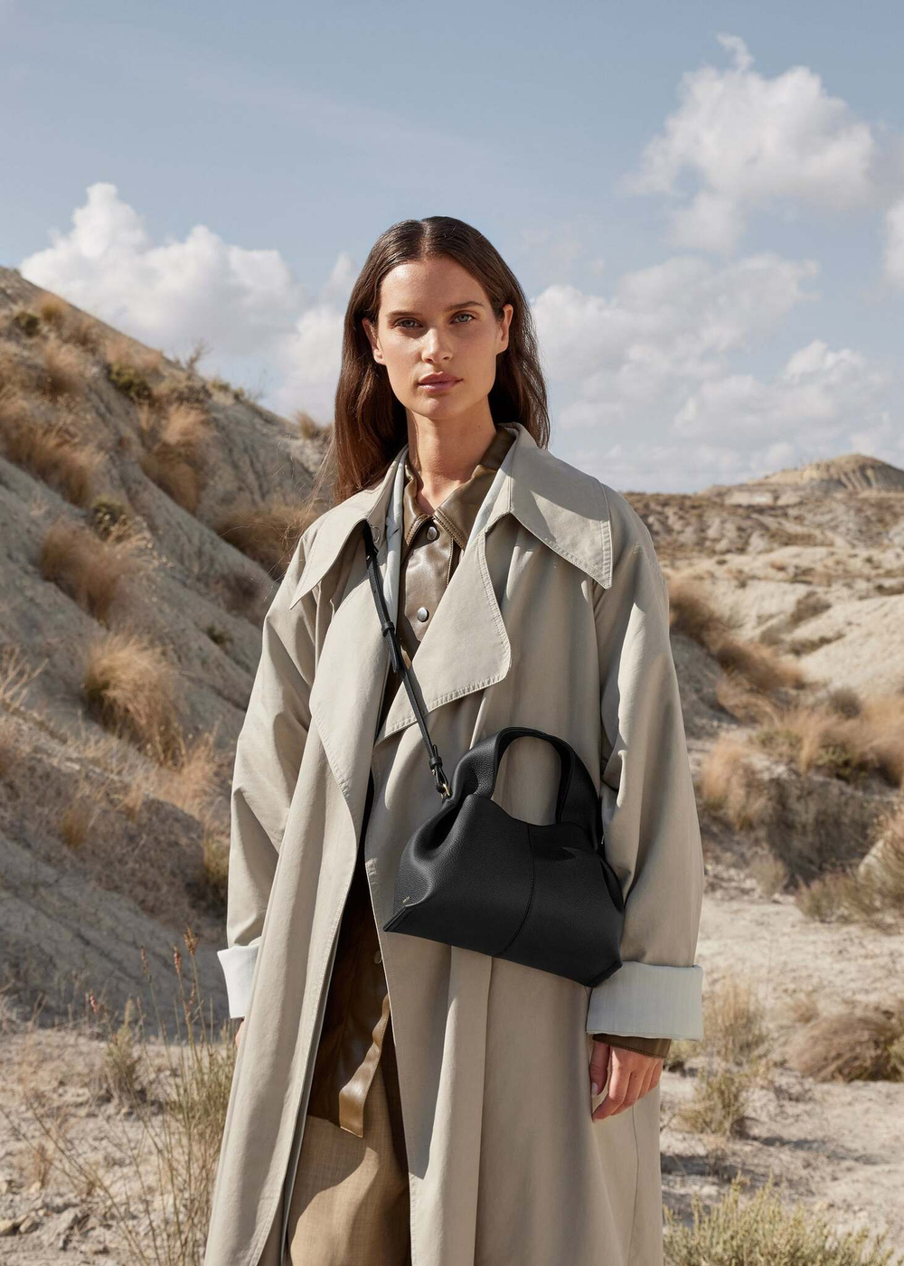 Сумка Polene Numéro Neuf Mini EDITION TEXTURED BLACK