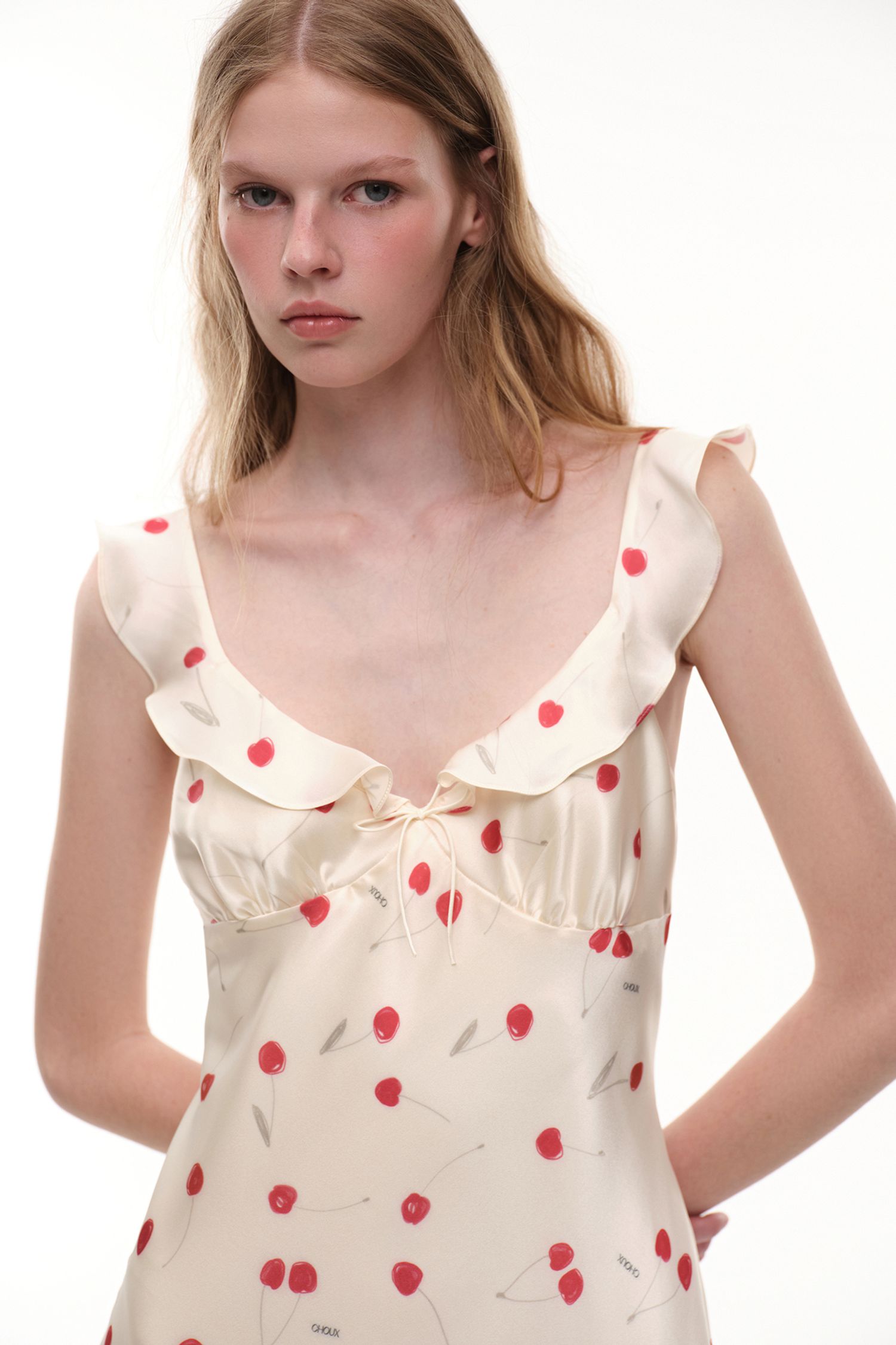 Платье миди (C'est La Vie), молочное