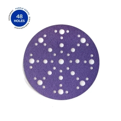 Круг абразивный, Purple Ceramic Film Р80, 48 отв, 150мм, (25 шт) Exp