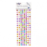 Наклейки-стразы Alingar, акриловые, " Цветочная композиция", стразы-цветочки, кружочки, пакет с европодвесом