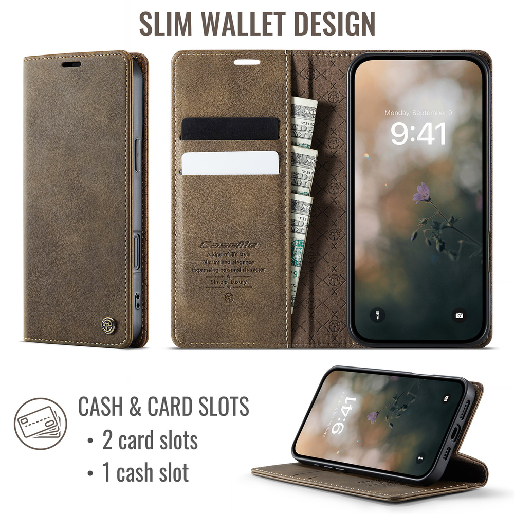Чехол-книжка CaseMe RFiD iPhone 16 Pro Max