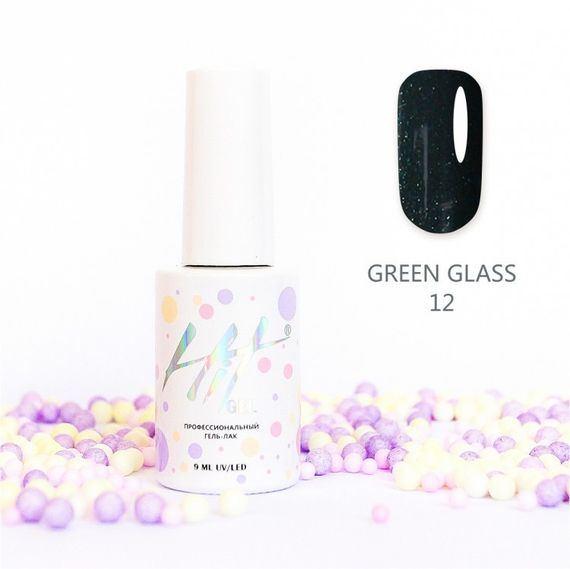 Гель-лак ТМ &quot;HIT gel&quot; №12 Green glass, 9 мл