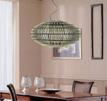 Pendant design lamp  Tropico Ellipse by Foscarini (Gold)