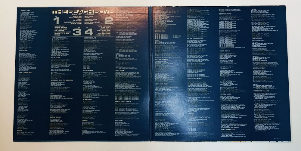 Винтажная виниловая пластинка LP Сборник The Beach Boys 2LP (Japan 1979)