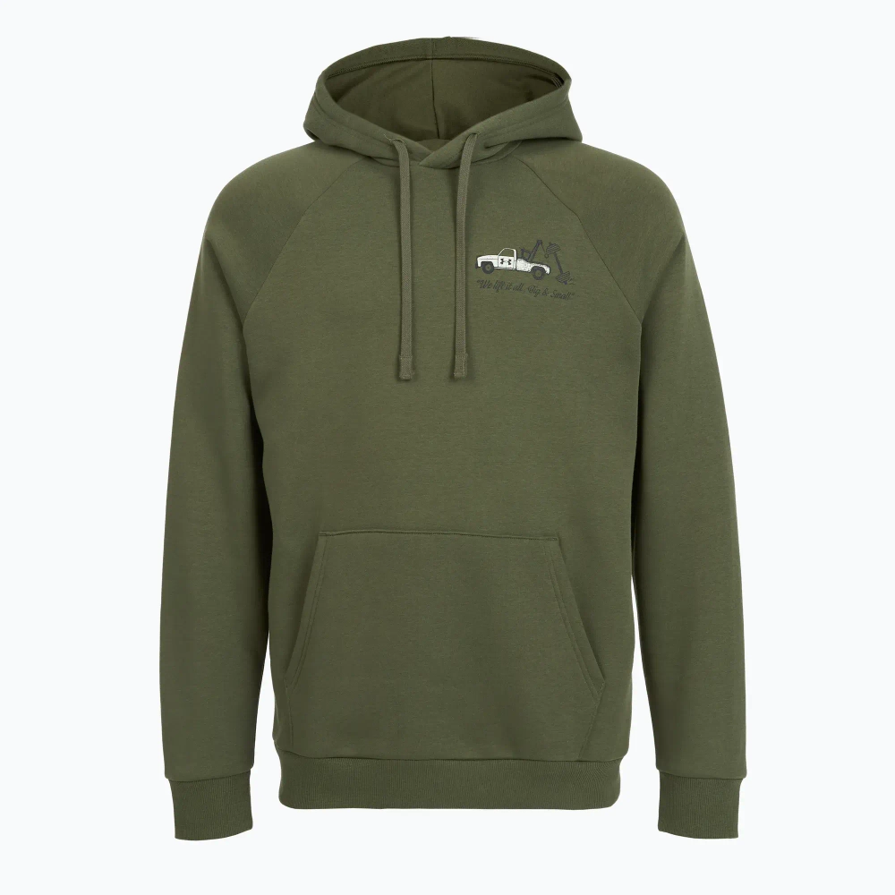 Худи Under Armour Rival Fleece HBR Logo green/stone
