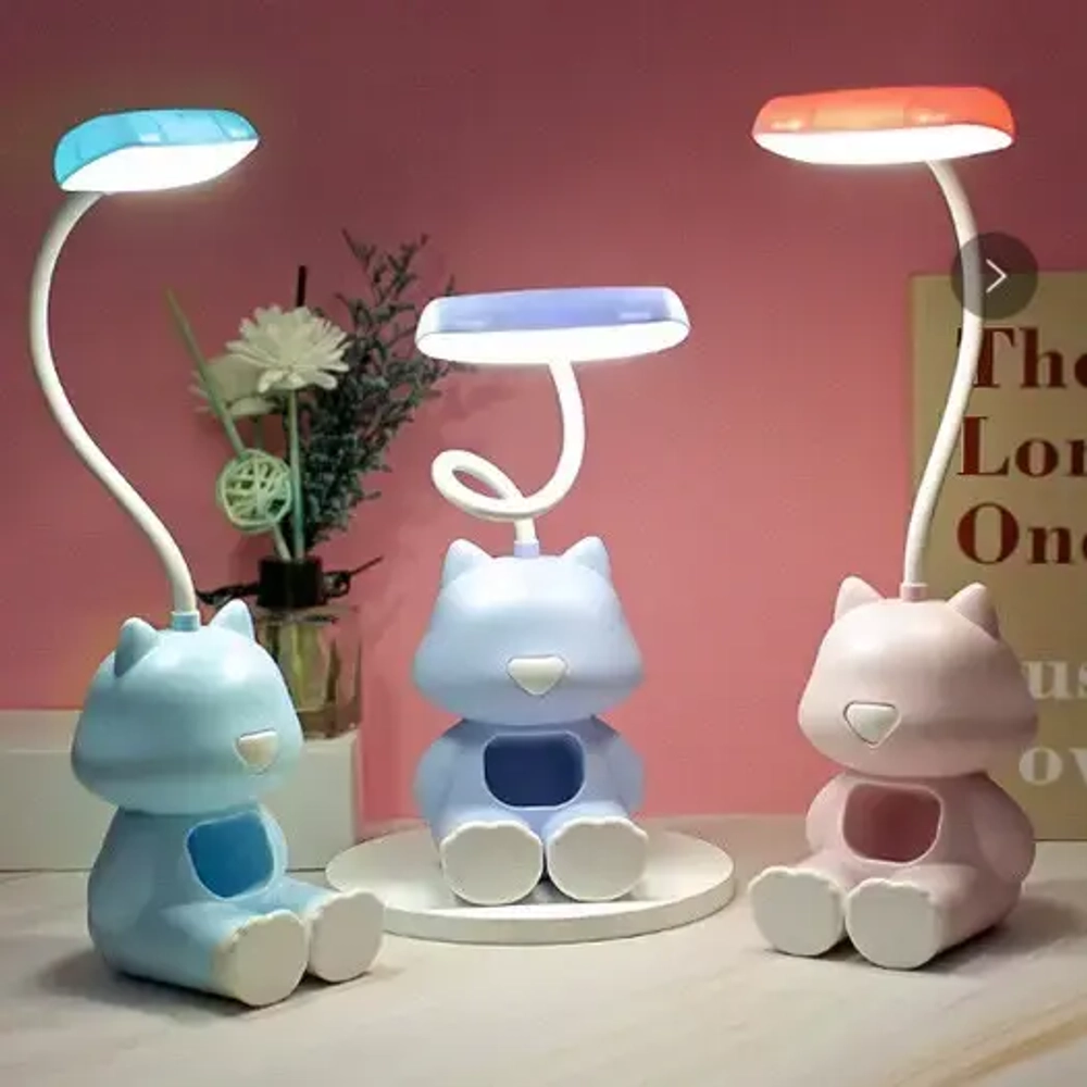 Светильник настольный «Marmalade-Кот Томас» LED 28*8,5*8см USB 2W 5V, Розовый